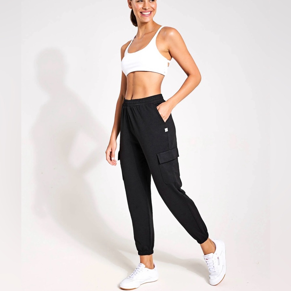 Vuori Black Cargo Joggers